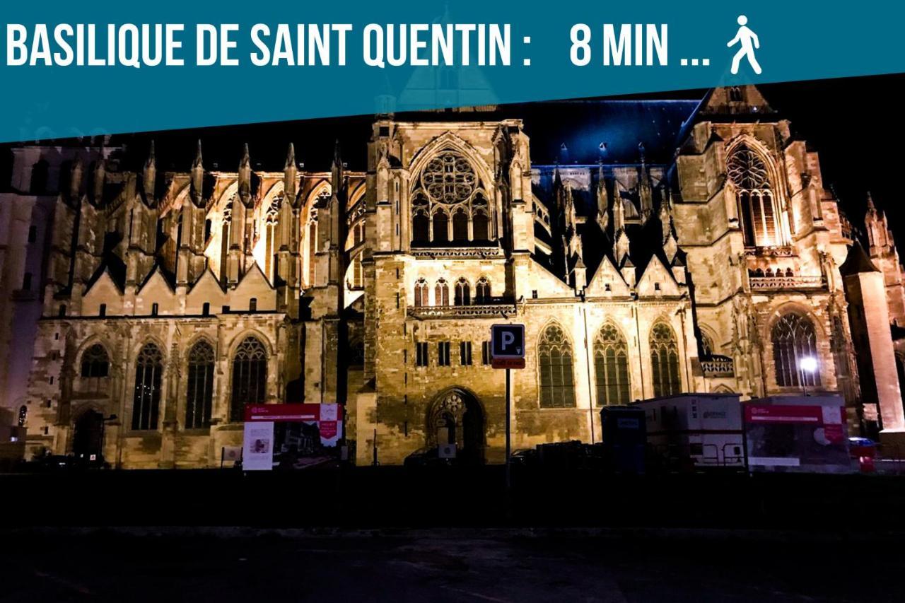 L'Echappee Belle - Terrasse 25M2 - Centre Ville - Lit Queen Size Saint-Quentin (Aisne) Exterior photo